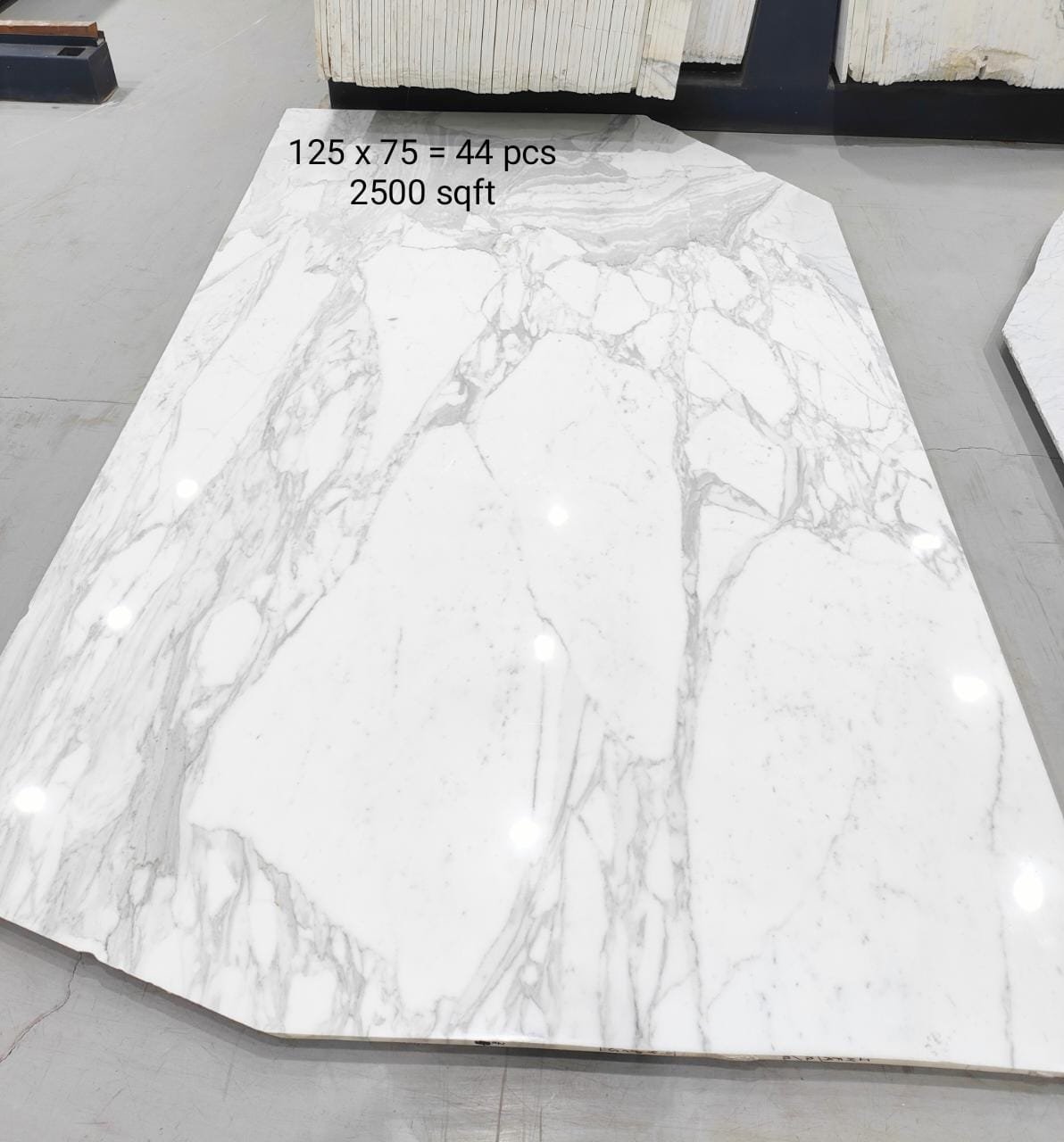 new white statuario marble