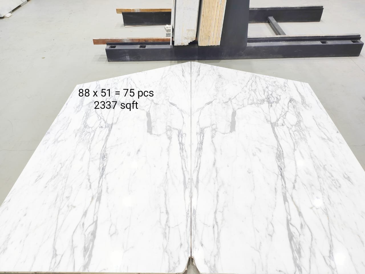 new white statuario marble