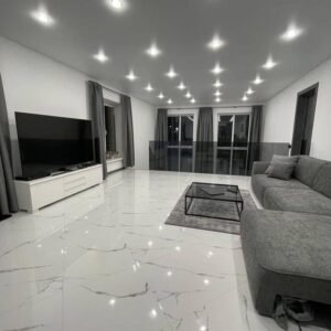 luxurious white marble