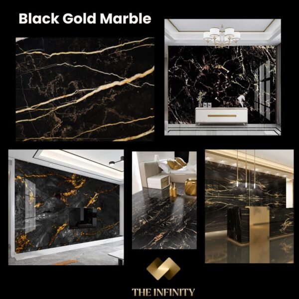 Black Gold Marble