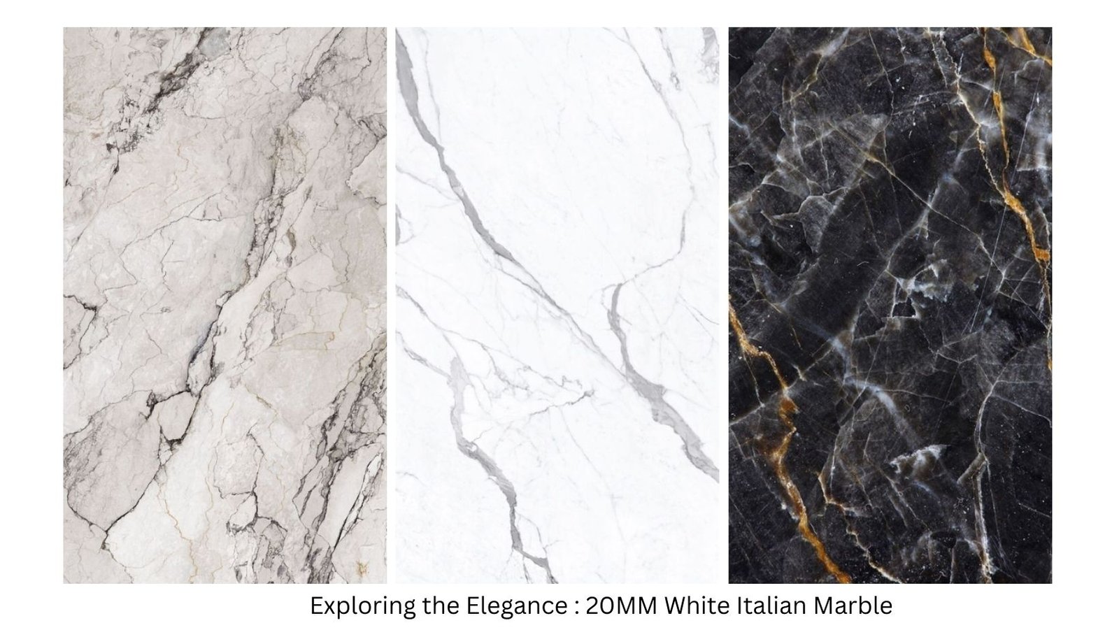 Exploring the Elegance : 20MM White Italian Marble