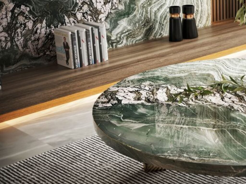 luxurious marble and exotic stone