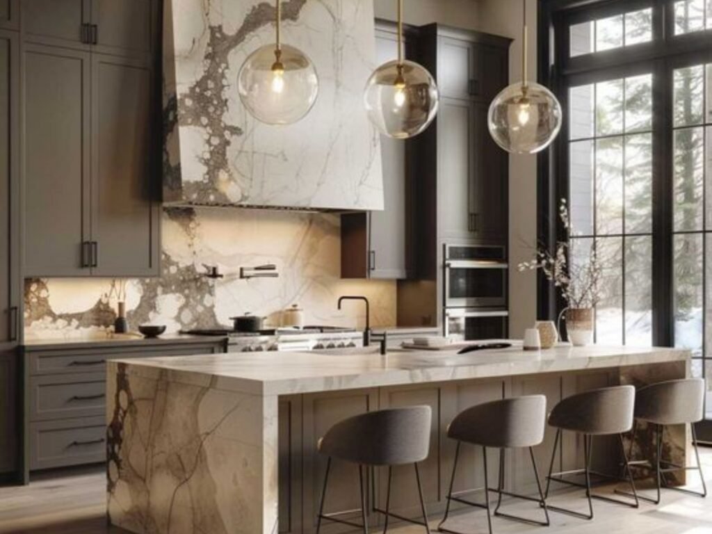 luxurious marble and exotic stone