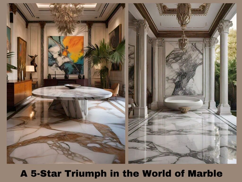 a 5-star triumph in the world of marble