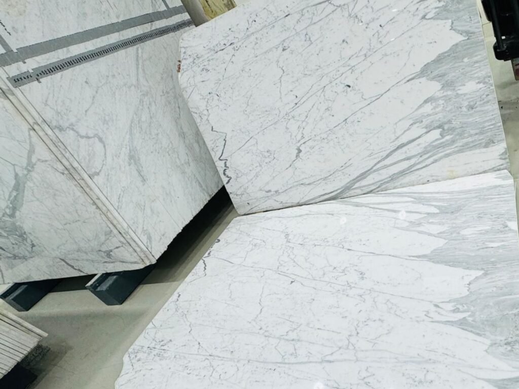 White and Grey Marble 