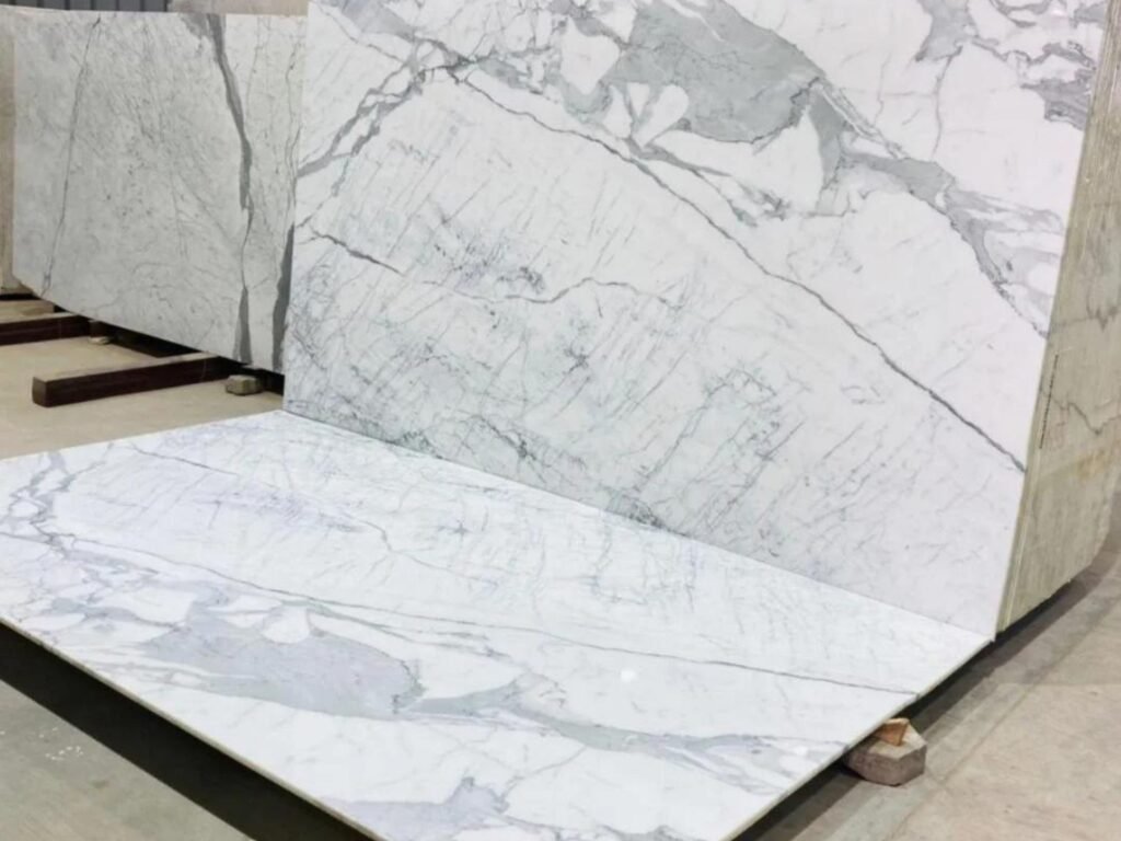 White and Grey Marble 