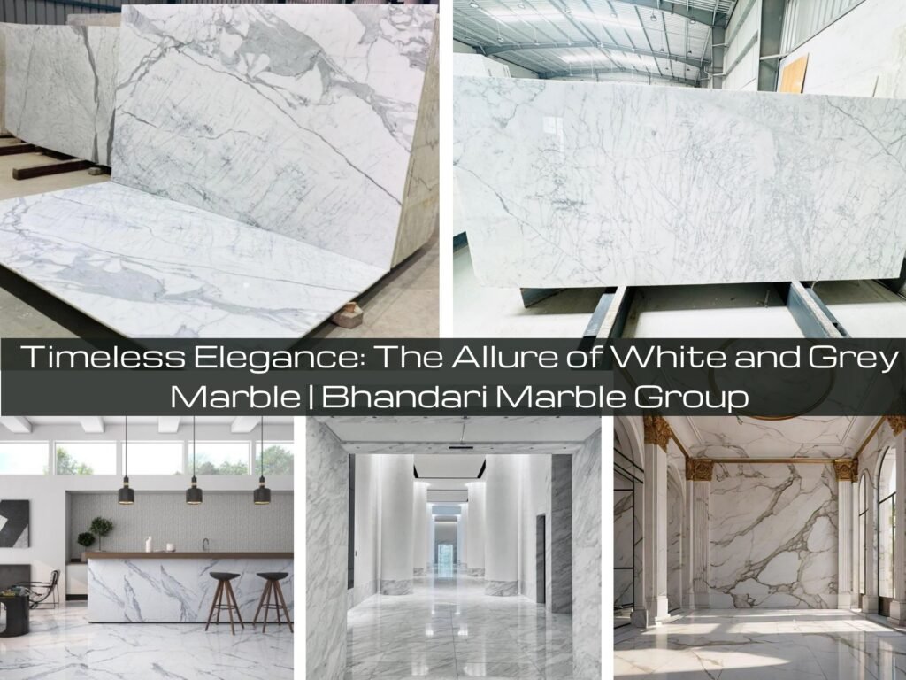 White and Grey Marble 